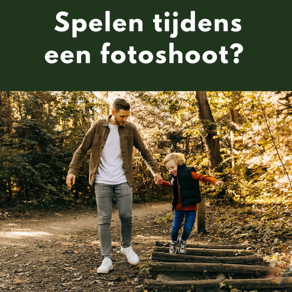 Lekker spelen tijdens een fotoshoot met papa en mama. Heerlijk genieten!