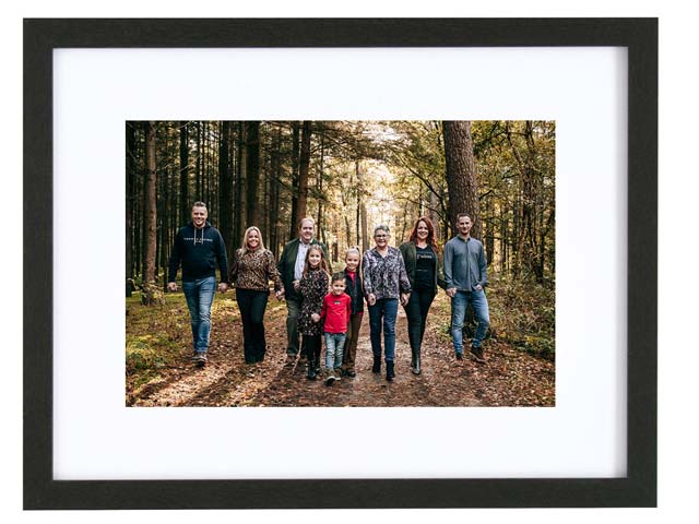 Fotolijst30x40metfotoliggend_zwart